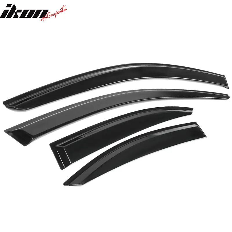 IKON MOTORSPORTS Side Window Deflectors & Visors Auto Accessories, 4Pc Acrylic Window Visors for Lexus IS250 IS350 (2006-2013) & IS F (2008-2014)