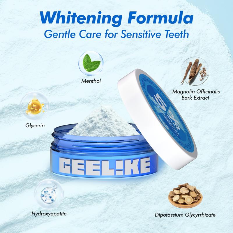 CEELIKE Teeth Whitening Powder 5% nHAP Nano-Hydroxyapatite Strengthens Teeth Natural Whitening Fresh Breath Oral Care