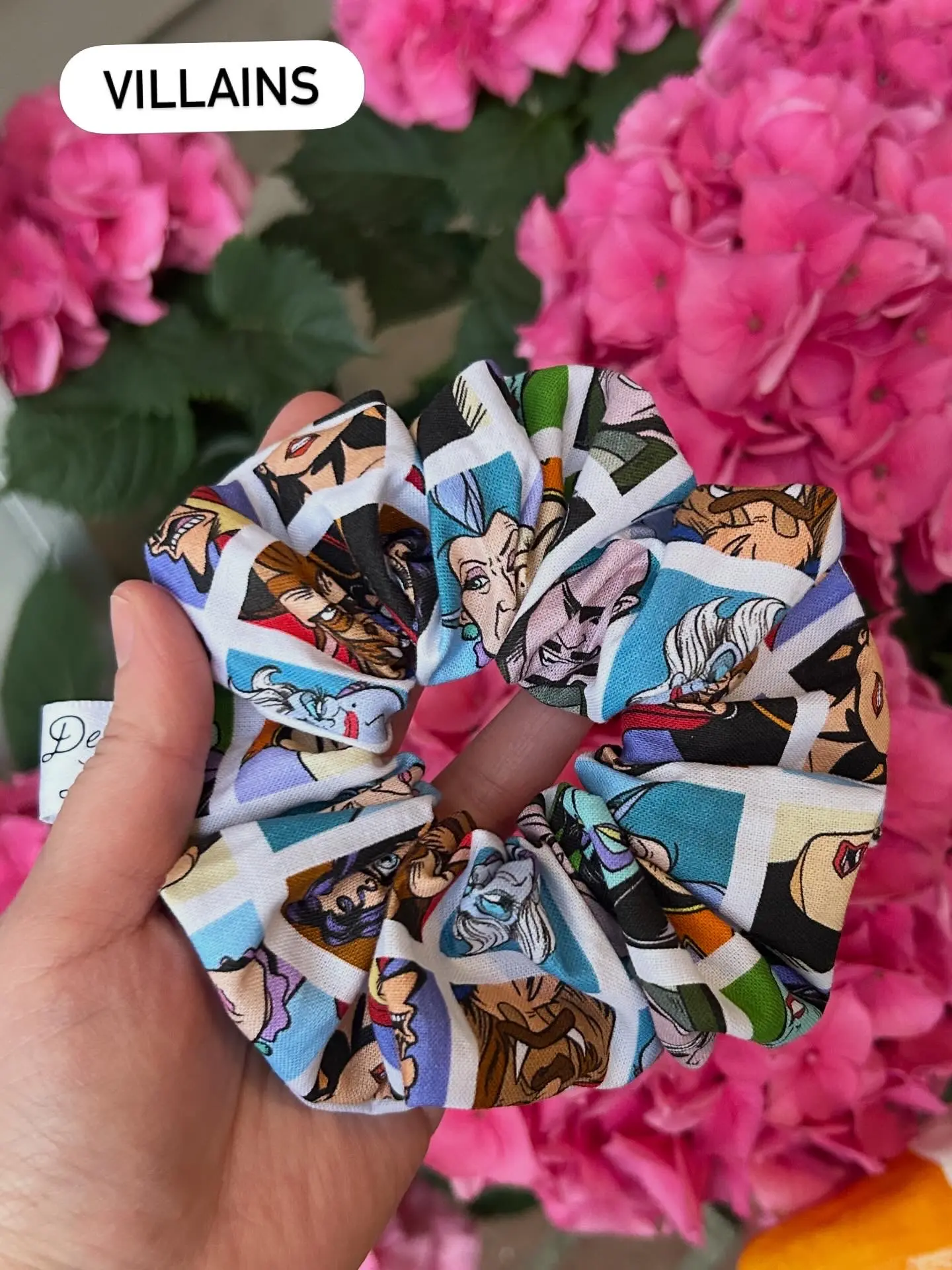 Handmade Villains Scrunchie – Bold & Edgy Hair Accessory