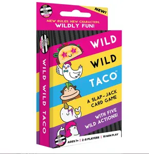Wild, Wild Taco – by Taco Cat Goat Cheese Pizza - Hilarious, Fast-Paced Slap-Jack Card Game for Kids, Teens, and Adults. Family Friendly Party Game. Great Gift for Kids Ages 7+, 2-8 Players, 10 min