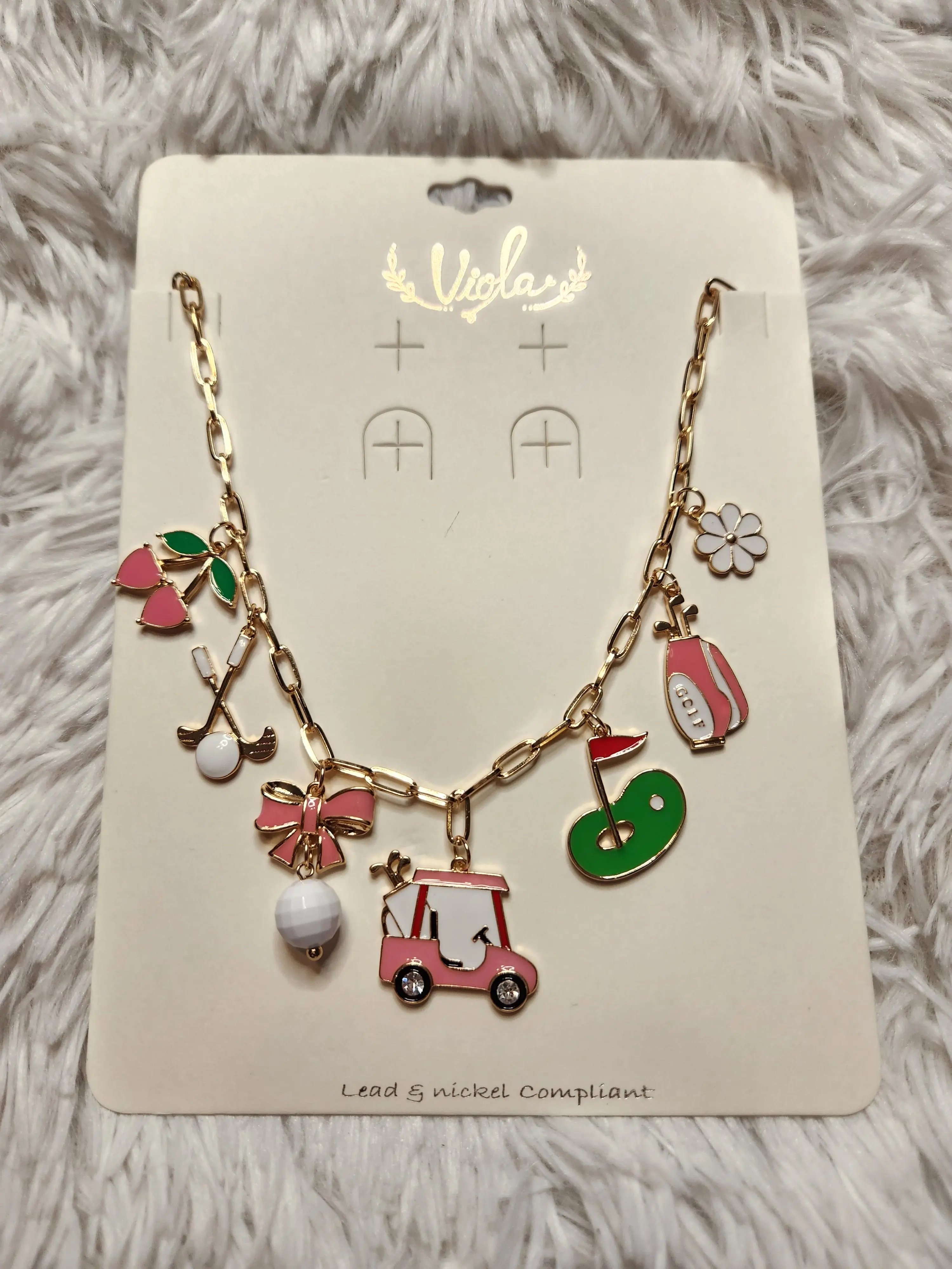 Golf Charm Necklace