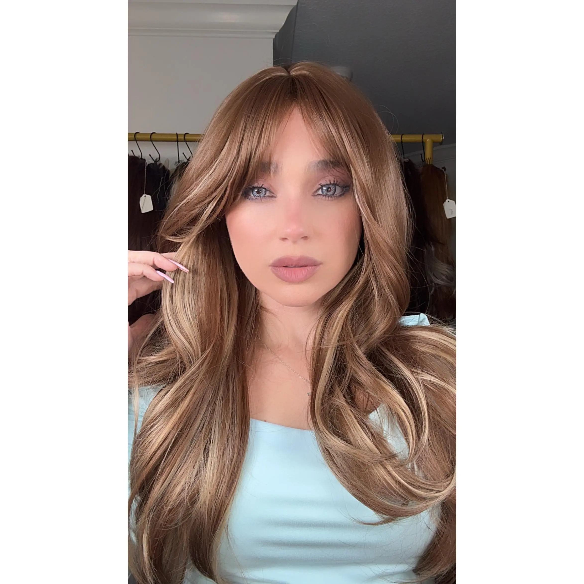EllaRae | Lottie Style Wig | Non Lace Front Light Brown with Highlights