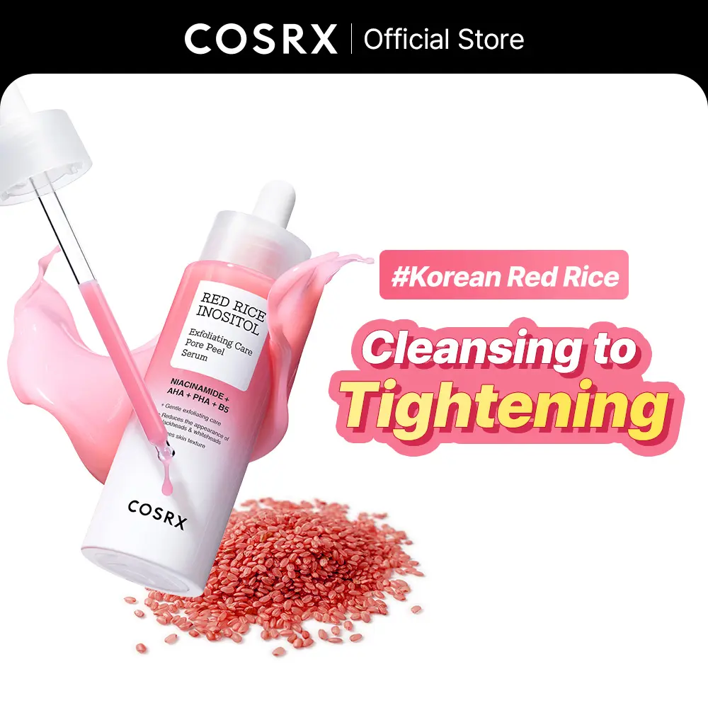 [NEW] [COSRX] RED RICE INOSITOL Exfoliating Care Pore Wash-Off Peel Serum l Cleansing to Tightening l Korean Red rice l  Daily Peeling Exfoliator l Clear Pore with Salicylic Glycolic acid l   Radiant Moisture Hyaluronic Smoother Skin Repair Gentle