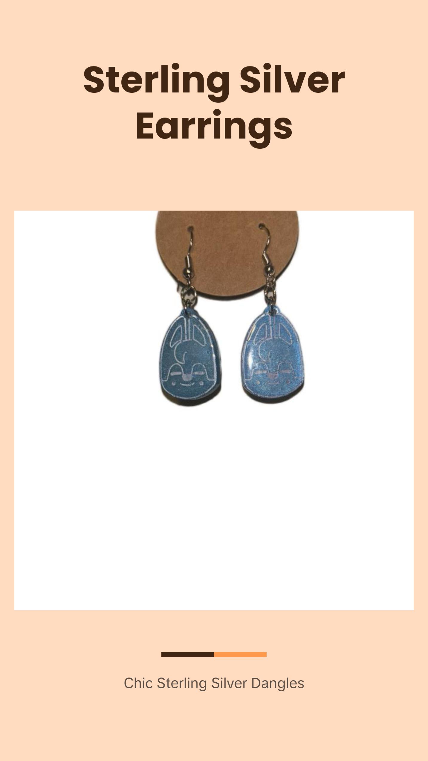 SK zoo dangle earrings