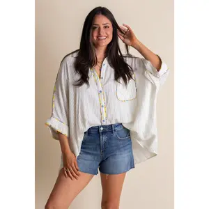 Summer Breeze Striped Top: S-3XL