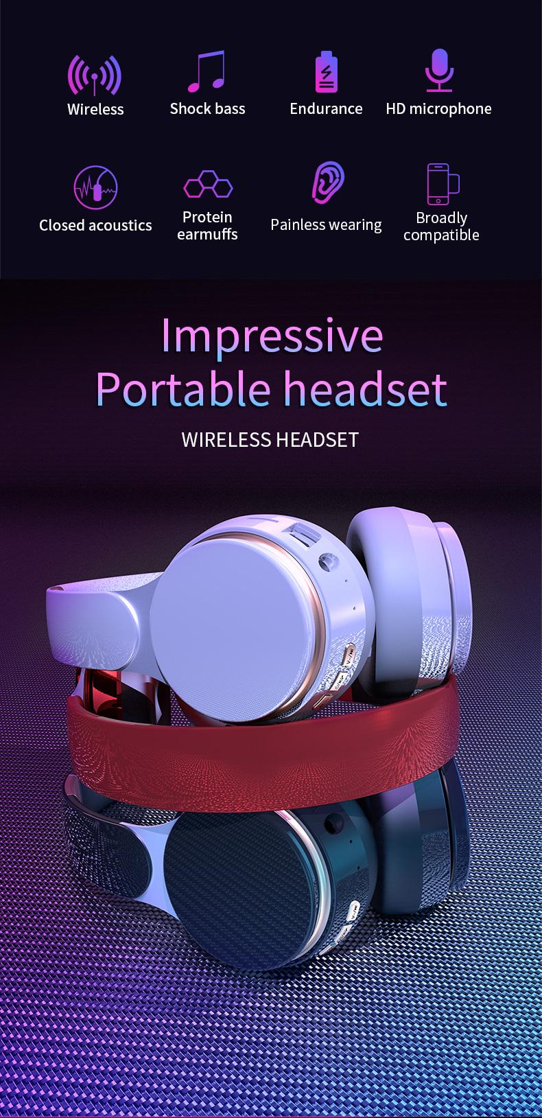 YANUQIA Wireless Headphones,Bluetooth Connection,Long Battery Life of 32 hours,Suitable for Sports,Games,Outdoor,Travel must,Music lovers,Suitable  for Phones and Android, Computers,Laptops and Other Smart Bluetooth Devices, Gift Recommendations