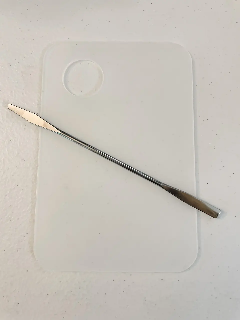 Acrylic Makeup Palette and Spatula