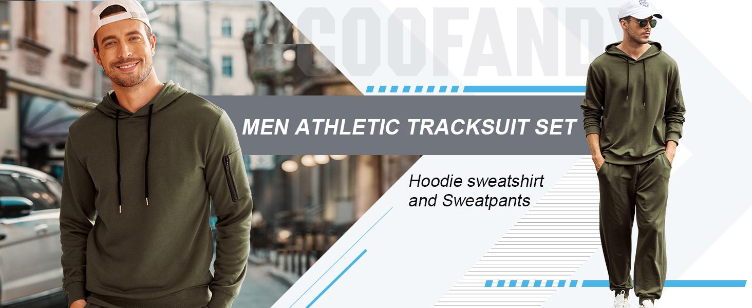 COOFANDY Thin Men's Tracksuit 2 Pack Hooded Athletic Sweatsuits Casual Running Jogging Sport Suit Sets(runs small) COOFANDY Thin Men's Tracksuit 2 Pack Hooded Athletic Sweatsuits Casual Running Jogging Sport Suit Sets(runs small)