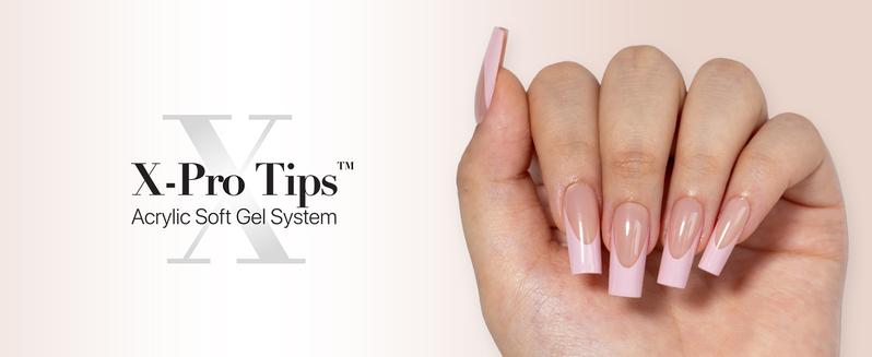 SXC Cosmetics X-Pro Tips French Tip Press On Nails, Skin Tone Series Starter Kit  for DIY Nail Art Nail Polish Polish Gel Extension Nailcare