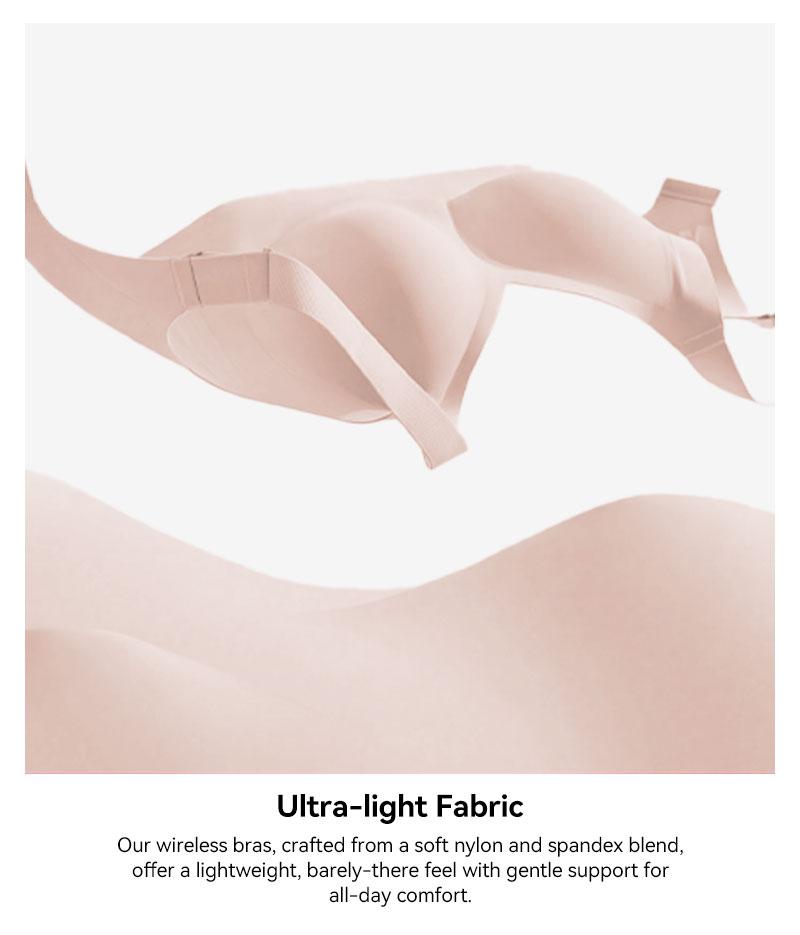 COMFELIE S-3XL Plus Size Wireless Bra for Women ,Seamless Bra with Support Bralette, Comfort Lightly Lined Full Coverage Bra EB061-62, 1 Pack