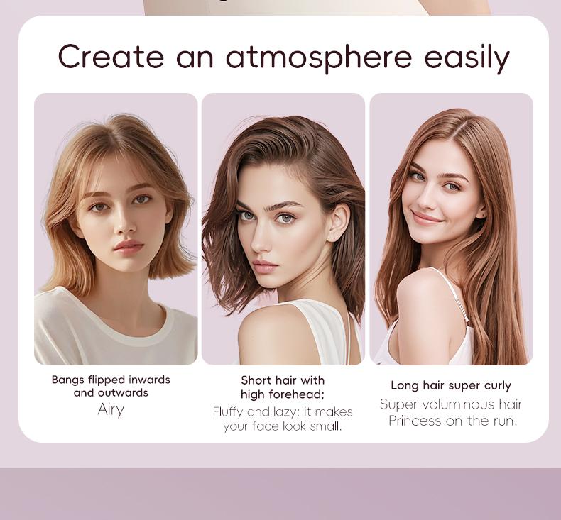 1.5-Inch Ionic Thermal Brush Heated Styling Brush with 11 Adjustable Temperatures (110–210°C) for Daily Smoothing & Light Waves – Suitable for Fine to Medium Hair Textures,WavyBrush, Pink