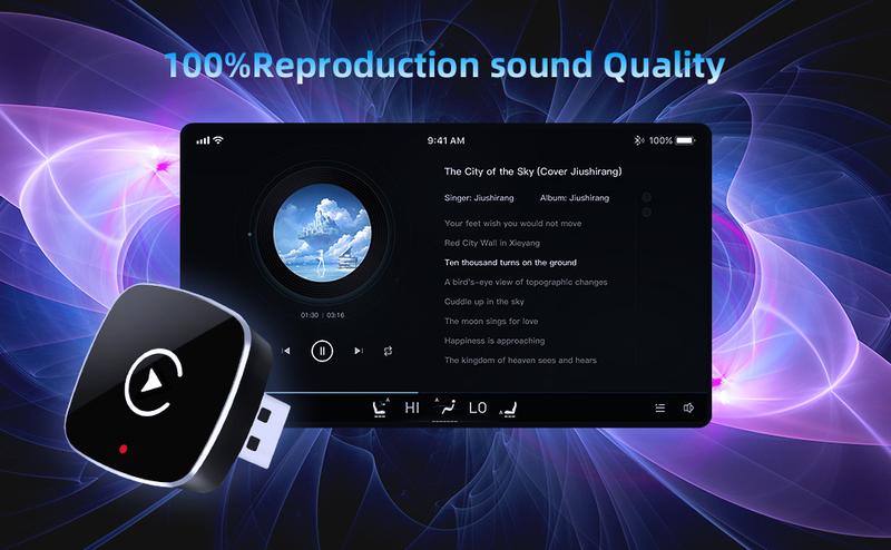 Mini Wireless Apple CarPlay Adapter, for both Apple and Android,converts wired to wireless, suitable for factory wired CarPlay cars from 2016+