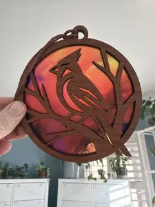 Cardinal Suncatcher for Sunny Window