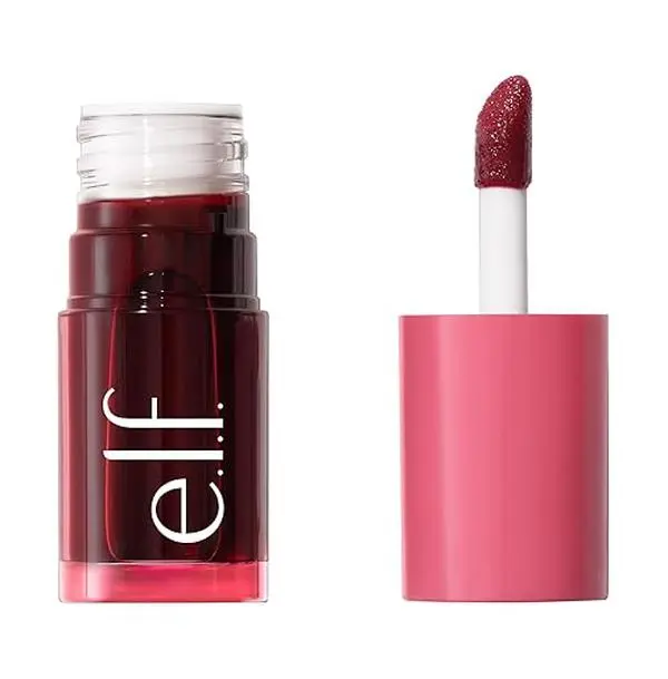 🔥HOT SALE 2026 !  e.l.f. Sheer For It Blush Tint, Multi-Use, Long-Lasting Lip & Cheek Makeup, Creates A Natural Flush Finish, Vegan & Cruelty-Free, Left On Red
