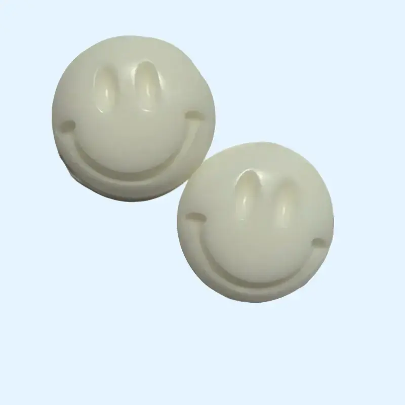 2 White roses Scented Smiley Face Travel Size Soap Bar.