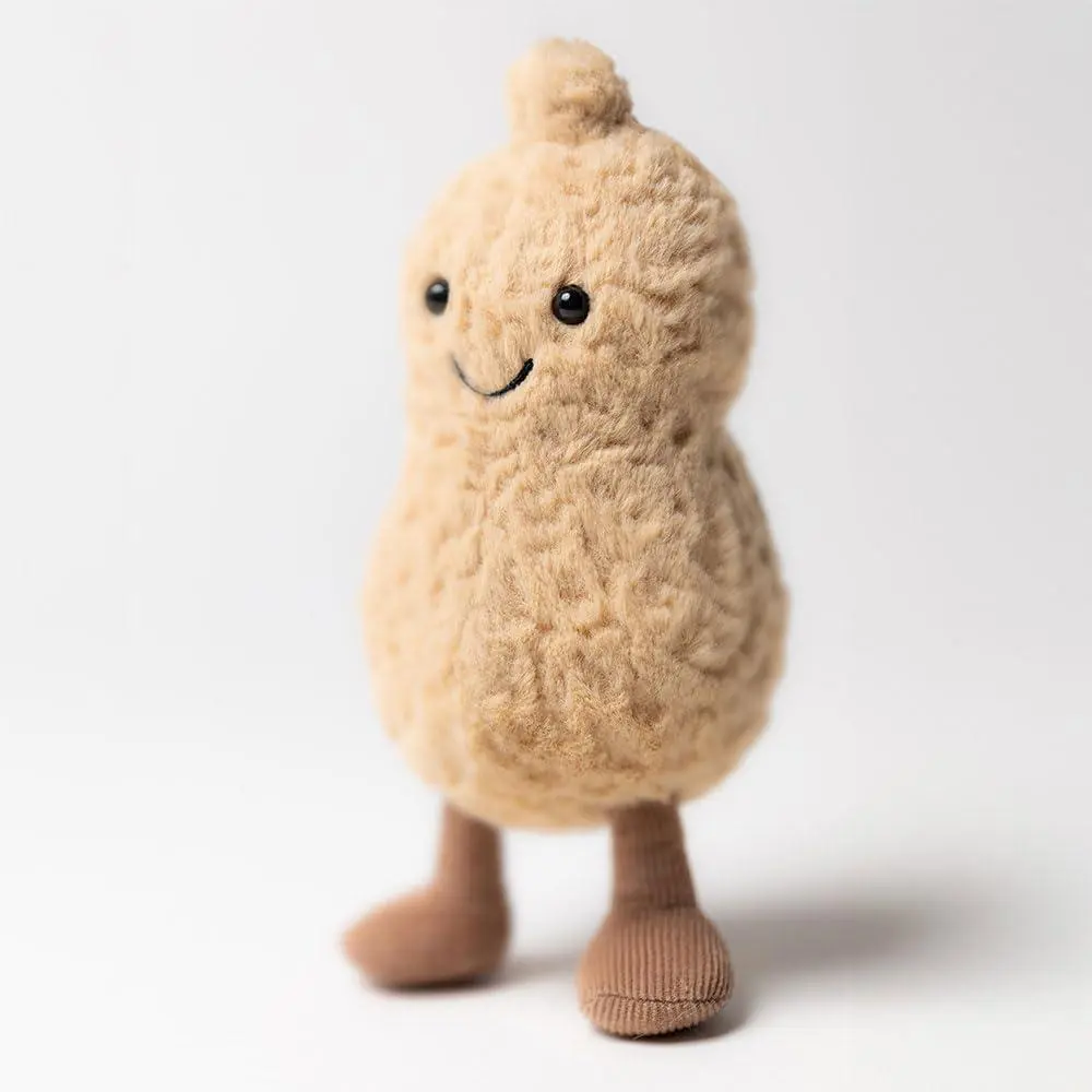 Jellycat Amuseables Peanut Stuffed, 6 inches - Food Plush - Fun Gift Idea