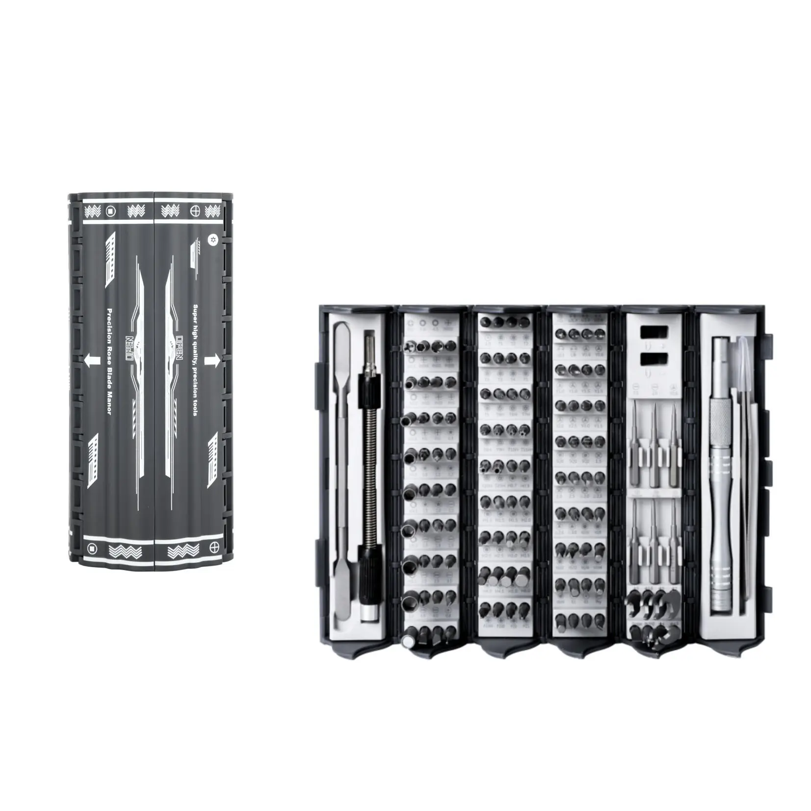 Precision Screwdriver Tool Set,1Set 128 In 1 Magnetic Screwdriver Bits Set,Multipurpose Switchable Screwdriver Tool Kit,Multifunctional Screwdriver,Ergonomic Design Screwdriver Hardware Kit for Repair,Christmas Gift,Electronic Devices Repair&Assembly Tool