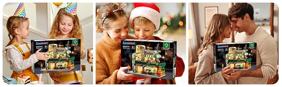 INSOON Detective Agency Building Set with LED Lights, 1231 Building Blocks for Adults, Teens, Kids, and Girls (6-12+), Office Construction Model