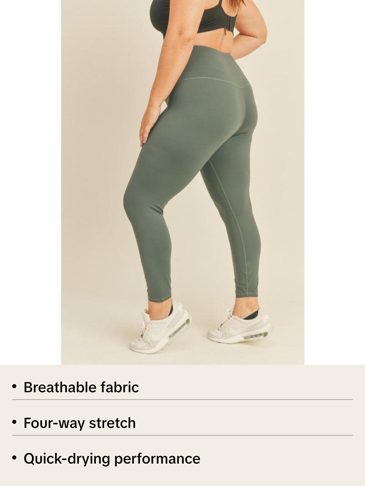 Curvy Buttery Soft Leggings Breathable Womenswear