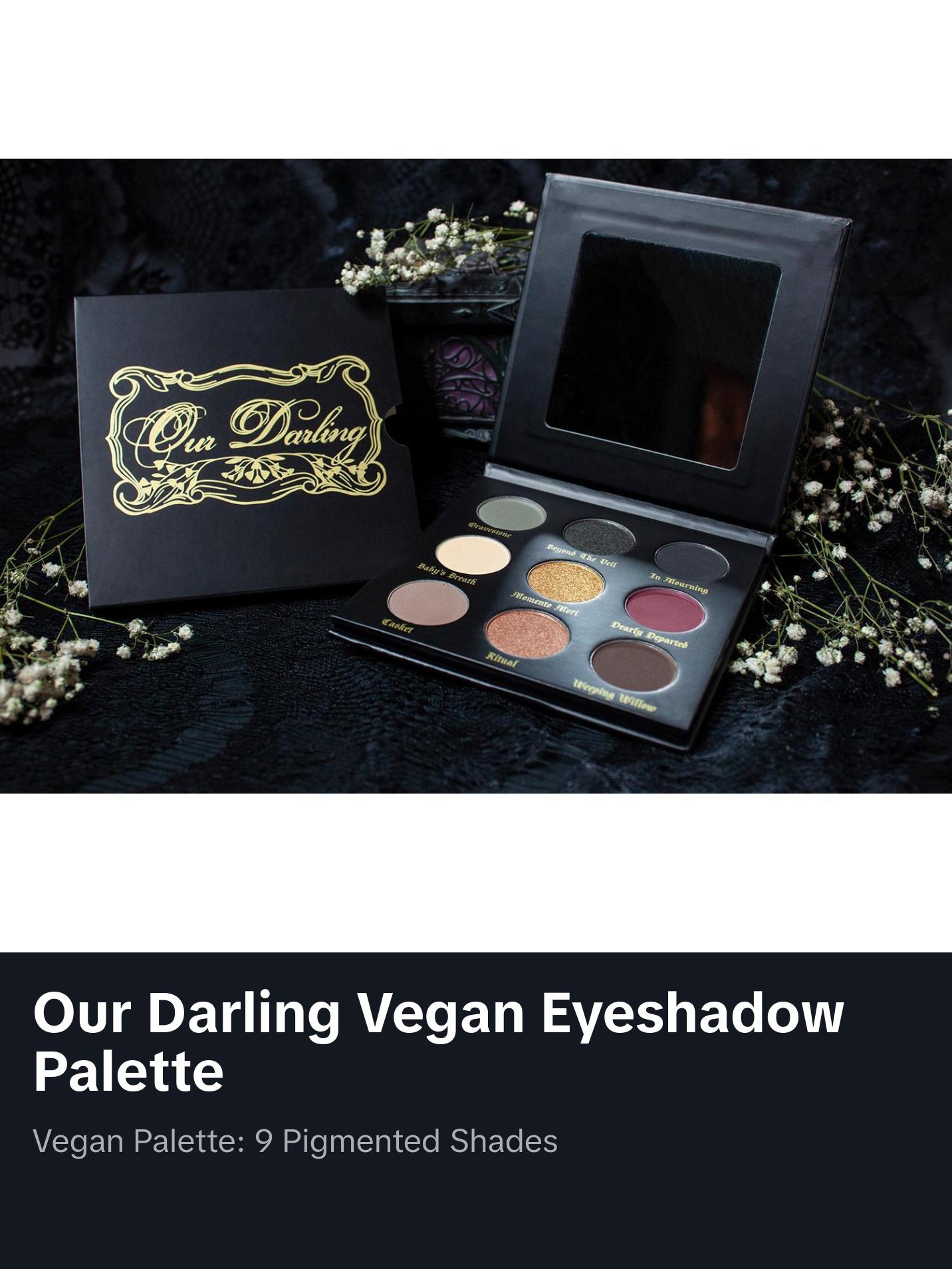 Our Darling Signature Palette - Set of 9 Eyeshadows, Vegan and Cruelty Free Matte and Shimmer