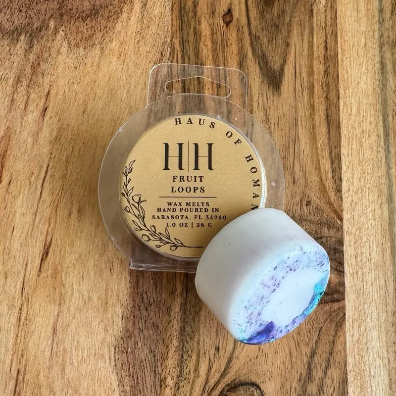 H|H Fruit Loops Scented Wax Cubes 1oz 26g Hand Poured in Sarasota FL for Home Fragrance
