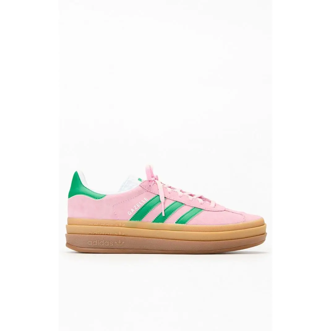adidas Women's Women's Green & Pink Gazelle Bold Sneakers - Multicolor