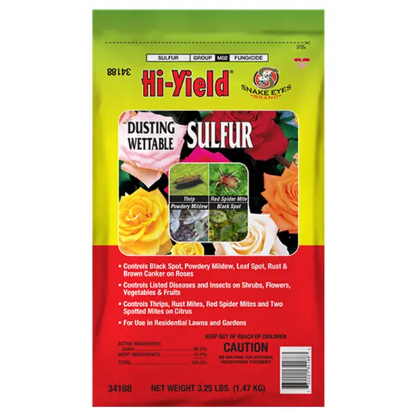 Micronized Sulfur Dust - Organic Natural Fungicide & Pest Control for Citrus, Mites, and Powdery Mildew | Garden Treatment