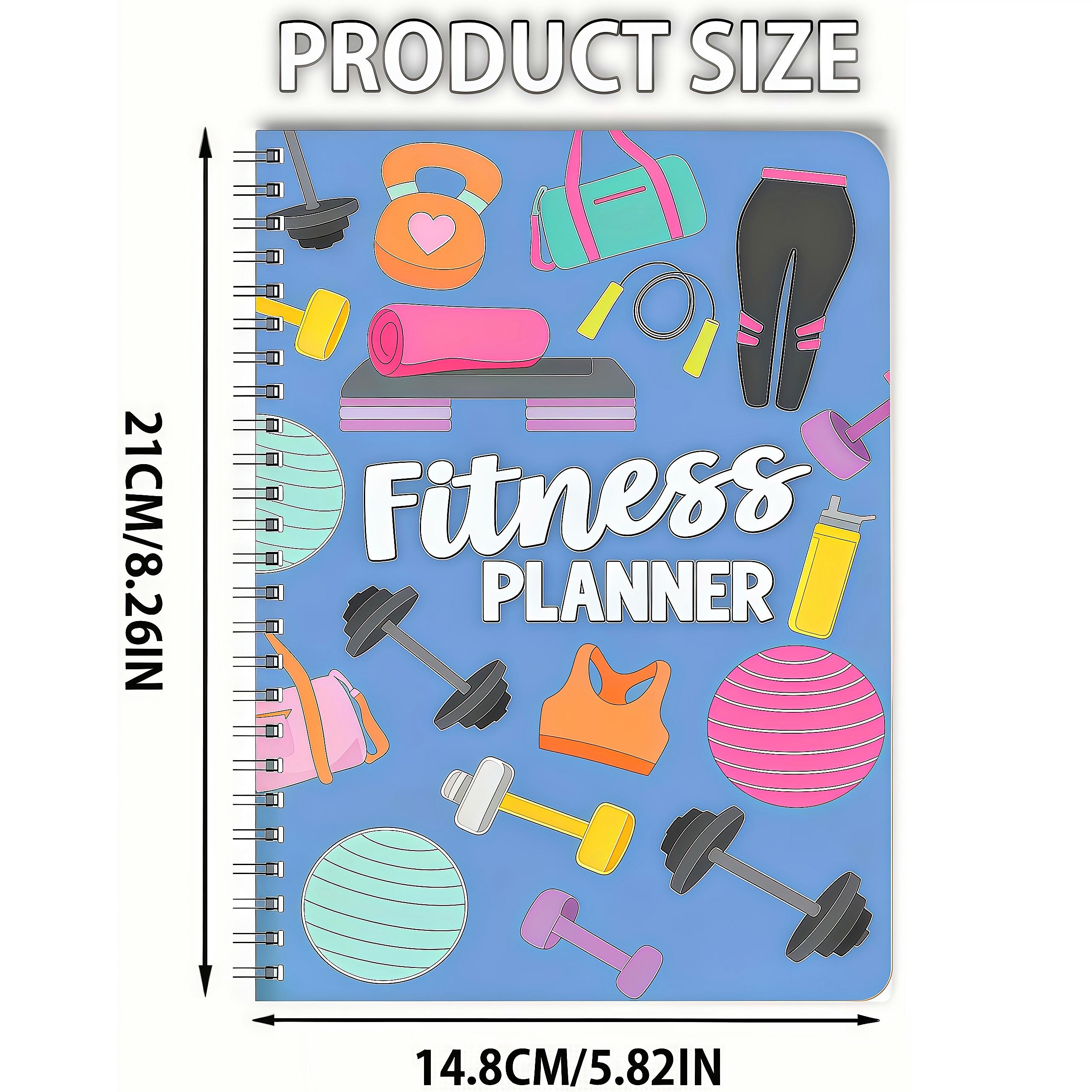 Workout Journal & Fitness Planner – Daily Exercise Log, Weight Tracking, Meal Logs, Undated Gym Notebook for Women