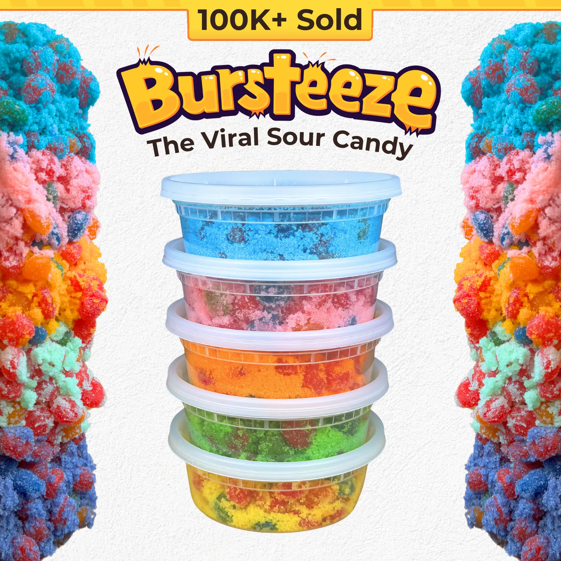 Candeeze's Sour Bursteeze (Extreme Flavor) The Viral Sour Candy