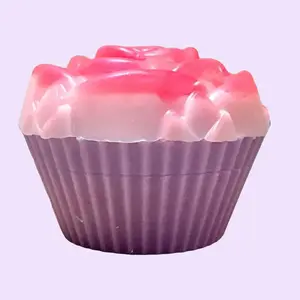 Fig Blossom Cupcake Soap Bar- Handmade All Natural Ingredients