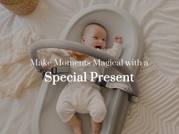 Wipe-Clean Baby Changing Pad, Waterproof Durable PU Pad, Soft & Non-Slip Safety Belt & Hanging Toys, Easy to Adjust & Removable Bar, Gray, Supplies Newborn, TikTokShopBlackFriday