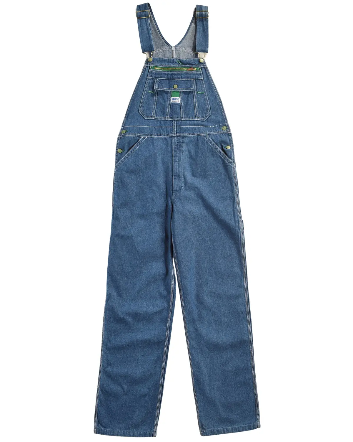 Liberty Men's Men'S Stonewashed Denim Bib Overalls - 14006Stone
