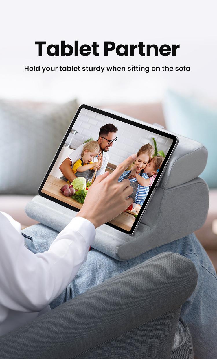 UGREEN Tablet Pillow Stand Soft Holder with 3 Viewing Angles Adjustable Pillow Holder Backrest Washable, Cellphone Mount Accessories,Deals for You,TikTokShopHolidayHaul