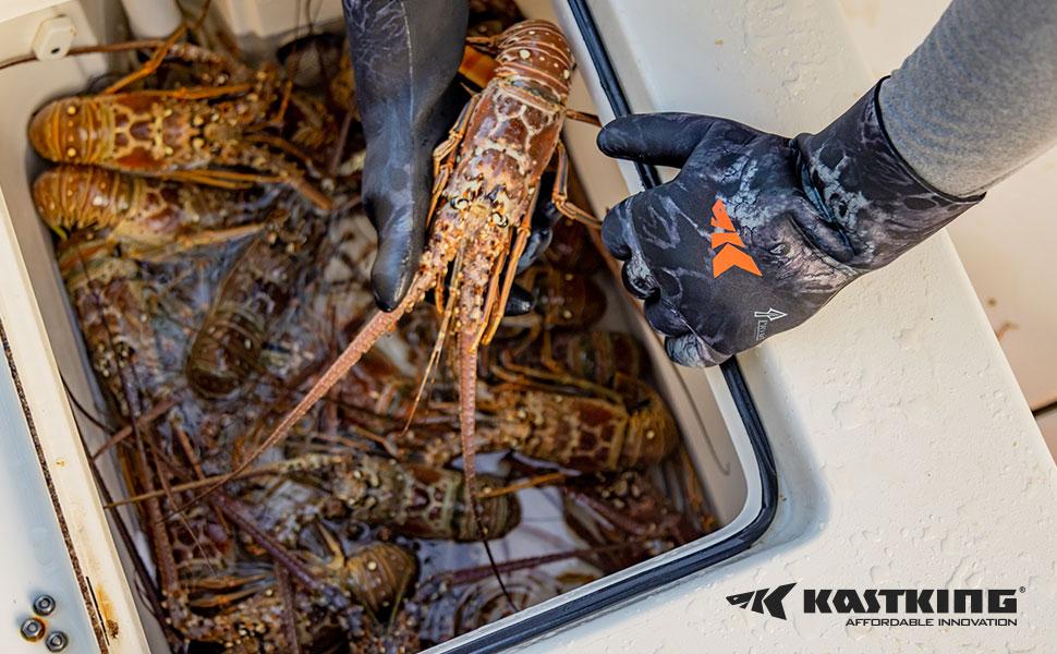 KastKing IceRiver Fishing Gloves – 100% Waterproof Cold Winter Weather Fishing Gloves – Fishing Gloves for Men and Women – Ideal for Ice Fishing, Winter Fishing, or Other Outdoor Winter Sports