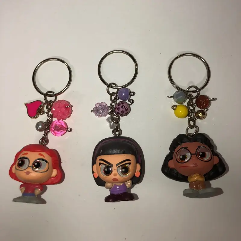 Turning Red characters doorables keychains