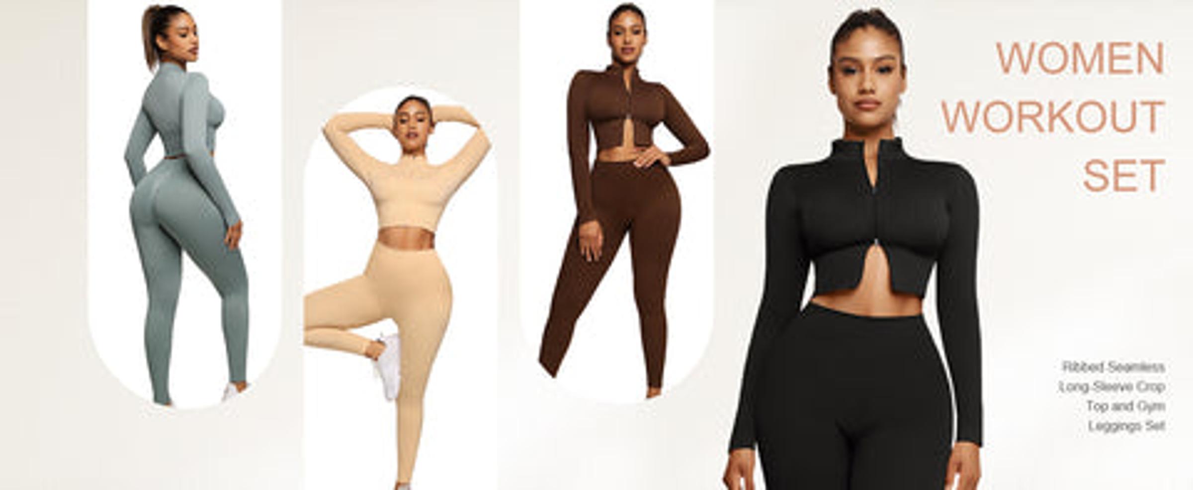 FeelinGirl Seamless Double Zipper Autumn/Winter Suit Fabric Comfortable Womenswear