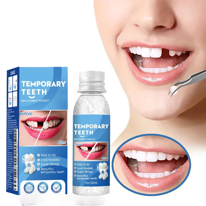 shapeable cavity filling teether Shapeable dentures 30ml, dental glue, film,makeup, temporary filling, dental glue, falsefilling, broken teeth, gaps filling Resin Gel Kit Oral