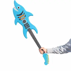 Kinstore 43.5" Brook Shark Guitar PU Foam Cosplay for One Piece Non-Fuctional Weapon Costume Anime Collection