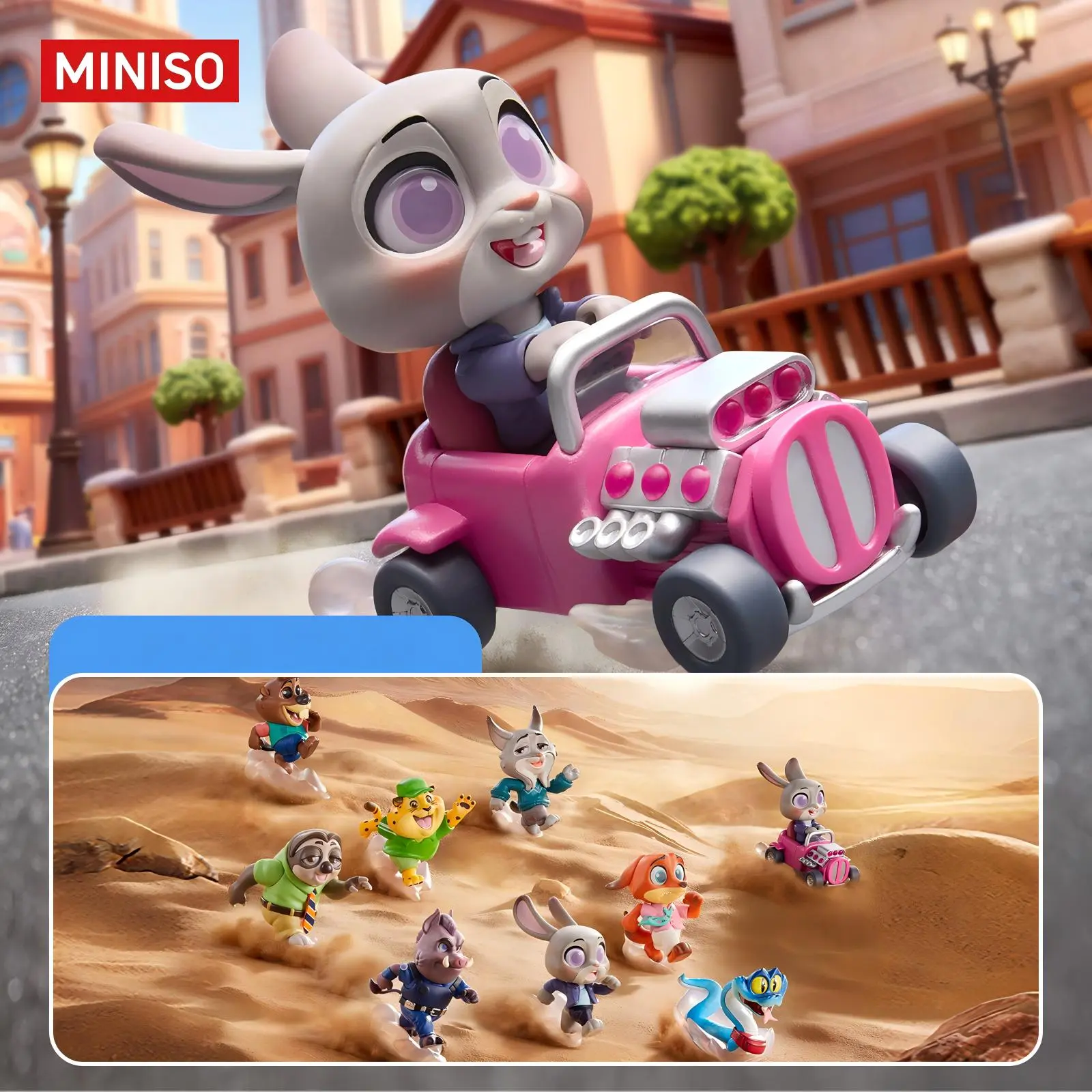 Disney Zootopia Run! Chase Series Figurine Blind Box - Animal Character Figures Figurines, Collectible Statues & Bobbleheads, Decorative Desk Ornaments, Nick & Judy Lightning Bolt Toys, Movie Merchandise, Animal Character Figures Figurines, Statues & Bobb