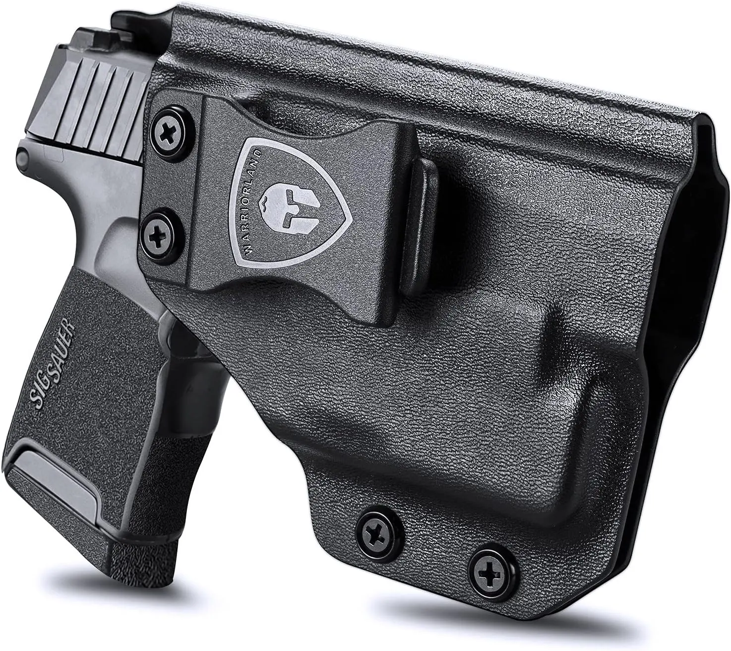 WARRIORLAND Right-Handed IWB Kydex Holster for Sig P365/P365 SAS/P365XL with TLR-6/6 HL/6 HL G, Adjustable Cant, Posi-Click Retention, Inside Waistband Concealed Carry Hunting Accessory, Concealment, Smooth Edge, 1.5’’ Belt Clip, Avoids Accidental Shootin