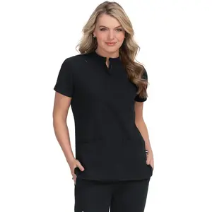 koi Next Gen Driven 1081 Women's Scrub Top | Mandarin Collar, Zipper Neck & 4-Way Stretch | XS–3XL