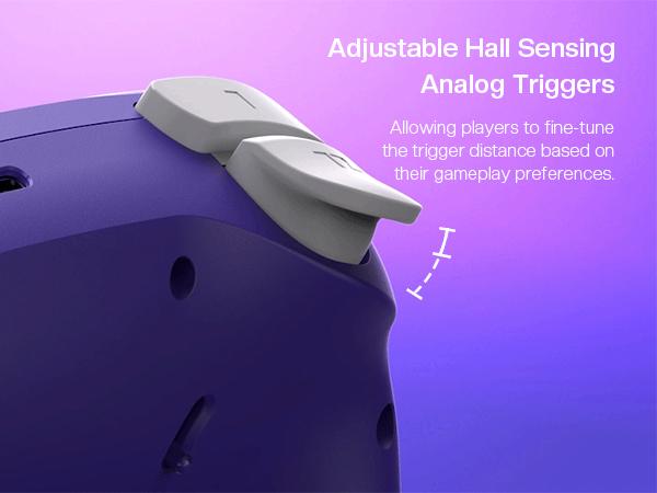 NYXI Warrior Purple Wireless Gaming Controller for Switch / PC / Mobile – Bluetooth Gamepad with Back Buttons & Vibration