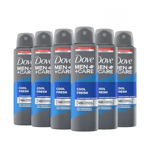 Dove Men+Care Antiperspirant Deodorant Spray 150ml – 48H Sweat & Odor Protection | Pack of 6