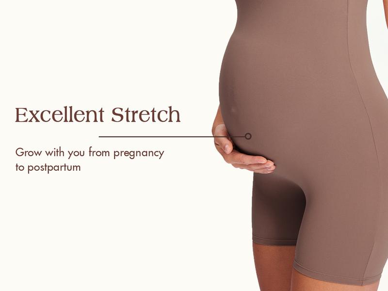 Momanda Square Neck Maternity Romper