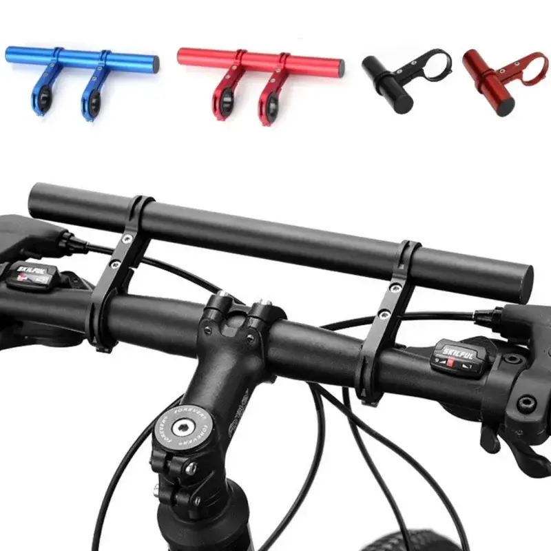 Alloy Handlebar Extender for MTB & Road Bikes, 30cm Lightweight Extension Bar for Headlight & Accessory Mounting, Fits 25.4/31.8mm Diameters, Bracket, As Extended Support, Cnc Machined Alloy Bracket, Easy To Mount