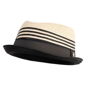 Braided Toyo 1" Brim Fedora Hat