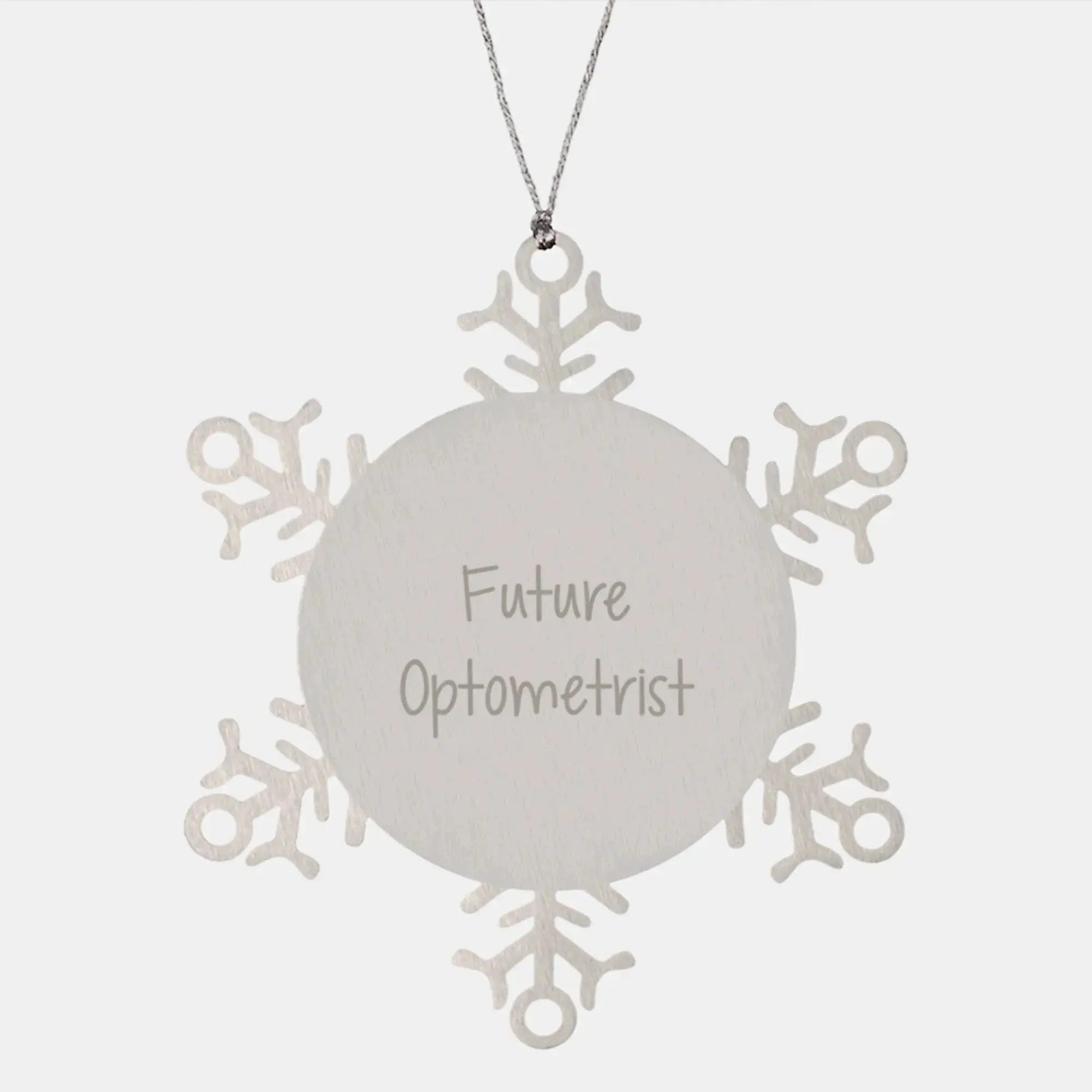 Optometrist Funny Snowflake Ornament Gifts from Friends to Future Optometrist Men, Unique Christmas Unique Gifts for Optometrist Family, Funny Snowflake Ornament
