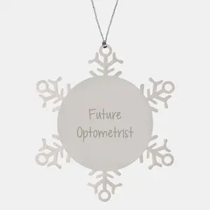 Optometrist Funny Snowflake Ornament Gifts from Friends to Future Optometrist Men, Unique Christmas Unique Gifts for Optometrist Family, Funny Snowflake Ornament