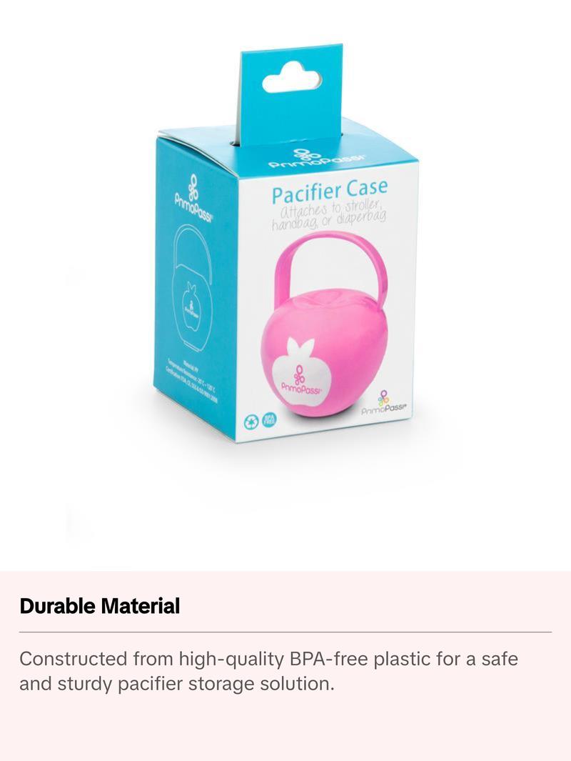 Primo Passi Pacifier Case, Pink - Perfect for Soothing Your Baby
