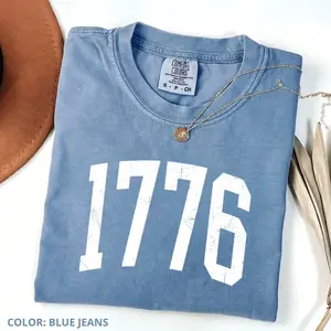 Comfort Colors Retro USA 1776 Shirt, Patriotic Tee, 4th of July Shirt, America Independence Day